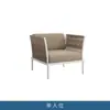 Sofá de Exterior con Marco de Aleación de Aluminio y Juego de Mesa de Café, Sofá Individual/Doble/Triple en Forma de L con Cojines de Esponja de Diseño para Patio