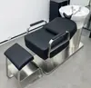Venta Directa de Fábrica Cama de Champú Cerámica para Barbería Cama de Enjuague Semi-reclinable Cama para Salón de Peluquería Cama de Champú Estilo Celebridad de Internet