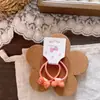A10 Bebé Lindo Dibujo Animado Ola Punto Pajarita Par mini Banda Elástica Pequeña Niña Color Bebé Punto Anillo para el Cabello