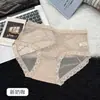 Pantis de encaje para mujer para verano, ultradelgados, de malla transparente, de tiro medio, estilo pura deseo, con moño, calzones triangulares transpirables
