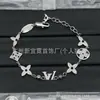[Novidades Contínuas] Pulseira Cruzada Nova de Alta Qualidade Réplica Lv Letra V com Etiquetas, Artesanato de Ponta Atacado