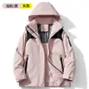 ¡Grafeno, tecnología negra de calentamiento! Chaqueta a prueba de tres elementos para hombre y mujer, cortavientos, impermeable, de montaña, chaqueta de algodón