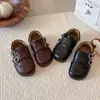 Zapatos de piel para niño 2026, zapatos de piel negros para bebé niño, zapatos para niño pequeño de suela blanda, zapatos de vestir para niño, zapatos negros de una sola pieza para niña