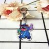 Llavero de Acrílico Lindo de Stitch DIY Creativo Dibujo Animado Transparente Parche de Doble Cara Accesorios para Bolso Corazón de Niña