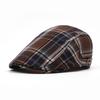 Gorra Plaid Forward Verano Gorra de Hombre Boina Casual Moda Sombrero de Sol Protector Solar de Mujer Sombrero Newsboy Británico