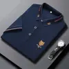 Camiseta de Manga Corta Camisa Polo para Hombre Camiseta Sencilla de Verano Cuello Solapa Media Manga Top Bordado Camiseta Delgada Hombre Venta al por Mayor