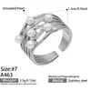Anillo de Acero de Titanio con Perlas de Imitación Estilo Ins Europeo y Americano, Anillo Multicapa Full Diamante Lujo Ligero Gama Alta Estilo Vintage Influencer