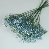Adorno de gypsophila de goma suave de 3 puntas estilo Ins para boda, decoración exterior del hogar, ramo de flores artificiales, accesorio de fotografía