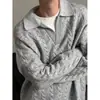 Suéter de Punto de Dos Piezas Falsas Estilo Perezoso Color Milad para Hombre, Otoño e Invierno Estilo Old Money de Gama Alta Top Pulóver con Cuello de Solapa