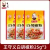 Pimenta do Reino em Pó Treze Especiarias Wang Shouyi 25g Saco Comercial Tempero Doméstico para Recheio e Tempero em Pó para Churrasco