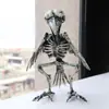 Cráneo de Animal Esqueleto de Halloween Nuevo Festival Fantasma Decoración de Horror Accesorios Cuervo de Plástico Ratón Grandes Adornos de Esqueleto