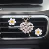 Set de 3 piezas Chica Bailarina Margarita Clip Perfume para Salida de Aire de Coche Aromaterapia para Coche Decoración de Fragancia para Interior de Coche