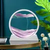 Artesanía casera creativa transfronteriza directa de fábrica adornos dinámicos 3D para sala de estar regalos pintura de arena movediza redonda