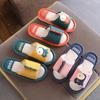 Pantuflas de lino de dinosaurio para niños, de mujer, primavera y otoño 2002, para las cuatro estaciones, casa, suela suave, dibujos animados, para padres e hijos, de algodón y lino, venta al por mayor