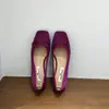 Sapatos de Cetim Chanel-Inspired Estilo Francês com Salto Baixo e Laço, Novo Modelo 2026, Bico Quadrado, Decote Baixo, Adequados para Combinar com Vestidos, Sapatos de Vovó Gentis e Elegantes