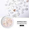 Internet celebridade estilo japonês acessórios do prego branco ultra-fino irregular natural abalone shell decorações de unhas