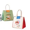 Bolsa Térmica Bonita para Llevar, Bolsa de Almuerzo Portátil, Gran Capacidad, Bolsa Portátil para Desayuno para Estudiantes y Trabajadores de Oficina, Bolsa para Snacks para Transportar Comidas