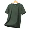 40190kg Camiseta de secado rápido para hombre y mujer, fina de verano, corte holgado, talla grande, camiseta con estampado de camuflaje, top deportivo fresco de manga corta