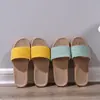 Pantuflas de Lino Transpirables Cómodas para Hombre Verano Hogar Interior Antideslizantes para Pareja Absorbentes de Sudor Cuatro Estaciones