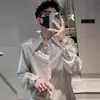 Camisas de Moda Ligeramente Lujosas y Modernas de Marca, Sin Planchar, para Hombres y Mujeres, Manga Larga, Nuevo Estilo Primavera y Otoño 2026, Holgadas, Casuales, Elegantes
