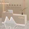 Balcão de caixa loja balcão de bar comercial pequeno balcão de loja de roupas balcão de salão de beleza balcão de recepção moderno minimalista recepção de empresa
