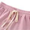 Shorts Esportivos Femininos de Corte Solto para o Verão, Novos Shorts Casuais de Cintura Alta para Casa e Dormir, Hot Pants Esportivos de Malha Terry, Calças Esportivas