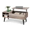 Comercio Exterior Mesa de Centro Elevable Personalizada Mesa de Centro de Madera con Tapa Elevable Sala de Estar Multifuncional Estante de Almacenamiento Mesa Pequeña