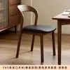 Cadeira de Jantar Nórdica de Madeira Maciça, Cadeira para Uso Doméstico com Encosto, Cadeira de Jantar com Cobertura Macia de Nogueira, Banco para Sala de Jantar, Cadeira Simples para Mesa de Escritório