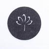 Porta-copos Redondo Oco de Feltro Almofada para Utensílios de Chá Almofada para Xícara de Chá Almofada para Bule Almofada Absorvente e Isolante Térmico Formato Personalizável Transfronteiriço