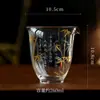 Tetera de Cristal Resistente al Calor de Bambú Dorado y Plateado Taza de Té Juego de Té Kung Fu Chino Taza de Cata de Té Taza de Té Taza de Feria Mar de Té