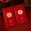 Nuevos Sobres Rojos de Boda, Sobres Rojos de Compromiso, Sobres Rojos con Palabras Felices, Paquetes Rojos para Regalos de Agradecimiento, Bolsas de Regalo para Recién Casados, Sobres Rojos para Dinero, Sobres Rojos para Bloquear la Puerta
