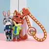 Novo Chaveiro Fofo de Desenho Animado Zootopia Silicone Coelho Policial Boneco Pingente de Bolsa Presente de Feriado