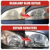 Kineshinex comercio exterior kit de reparación de faros de coche removedor de rayones, desoxidante y pasta de pulir transparente