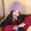 Atmósfera sombrero tejido estilo coreano versátil que hace que la cara se vea pequeña sombrero de lana tejido simple avanzado a prueba de viento cálido