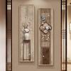 Pintura Decorativa para Hall de Entrada da Dupla Felicidade, Estilo Chinês Novo, Expressão Alegre, Arte de Parede Vintage para Fim de Corredor, Pintura para Pendurar para Decoração de Sala de Chá
