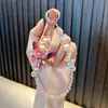 Cadena de Teléfono Móvil con Abalorios de Mariposa Llavero Llavero Acrílico Colgante Mejor Amiga Llavero de Cristal Pequeño Regalo Mayoreo