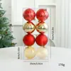 Bola Decorativa de Plástico de Natal Bola para Pendurar em Festa Bola Pendurada Bola Clássica de Barril Bola Galvanizada Bola de Natal em estoque Atacado