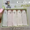 Calcinha feminina Hot Water 5 Boxed Calcinha sem costura Bare Amonia Cotton Calcinha feminina extensível Crotch Lunch Box Calcinhas femininas