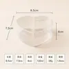Caja de almacenamiento transparente en forma de corazón, plástico PS de grado alimenticio, chocolate Ferrero, regalo de dulces navideños, caja de corazón para decoración de uñas