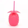 Nuevo Vaso de Plástico PP Desechable con Forma de Piña para Bebidas de Verano en la Playa Botella para Jugos Fiesta Forma de Fruta Vaso de Agua