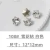 Cristales para Uñas con Base Puntiaguda Rhinestones Cristales de Vidra Transparente Blanco Corazón Rosa Cuadrado Irregular Hacha para Uñas Accesorios de Rhinestone