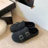 Mocassins Femininos de Solado Macio Mais Veludo Sapatos de Uma Sola Mocassins para Dirigir Sensação de Lã Quentes Chinelos de Bico Fechado Sapatos Peludos Outono Inverno