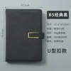 Cuaderno A5 Logo Personalizado Cuaderno Engrosado con Hebilla Reunión de Negocios Cuaderno A5 Bloc de Notas de Cuero Suave Venta al por Mayor
