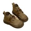 Botas Martin de Cadarço Tamanho Grande Comércio Exterior Retro Transfronteiriço 2025 Inverno Novo Amazon Solado Grosso Bico Redondo Botas Curtas em Estoque
