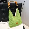 Bolso de mano versátil de moda de verano 2026 transfronterizo para mujer, bolso de hombro o axila tejido casual de gran capacidad