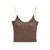 Camisola con Almohadillas en el Pecho y Tirantes Elásticos para Mujer, Nuevo Estilo Verano 2026, Estilo Pura Pasión, Ropa Exterior de Chica Atrevida, Top Corto Ajustado