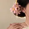 Grampo de Pato Borboleta Orquídea Dopamina de Verão para Mulheres, Presilha Floral Doce, Grampo de Cabelo Exquisito de Alta Qualidade, Acessório de Cabelo Estilo Feriado