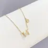 Cadena para Clavícula 2023 Nueva para Mujer Lujo Ligero Nicho Microincrustada Cadena de Cuello con Letra H Diseño de Nicho Cadena para el Cuello Moderna Simple