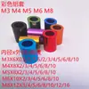 10 peças Arruelas de Liga de Alumínio Coloridas M3 M4 M5 M6 Buchas de Alumínio Buchas de Eixo Arruelas Planas Arruelas de Ajuste