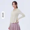 Roupa de yoga para mulheres baixinhas, com bainha em cauda de peixe, design com capuz, protetores de dedo à prova de vento, efeito emagrecedor, estilo versátil e zíper liso com trava automática